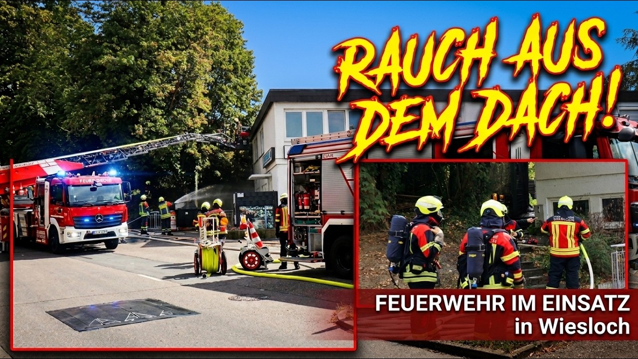Rauchentwicklung auf Restaurantdach sorgt für Feuerwehreinsatz in Wiesloch