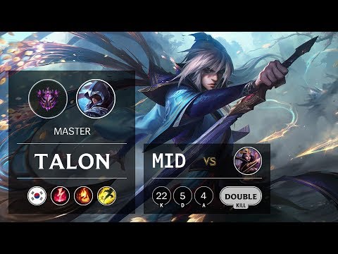 Talon Mid vs LeBlanc - KR Master Patch 9.16
