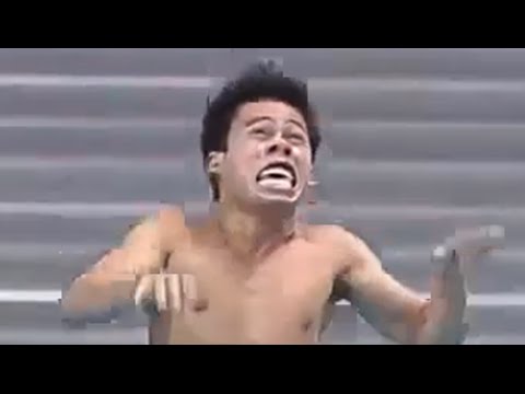 Filipino Diver in SEA Games 2015 Singapore. Epic Diving Fail (with sound)