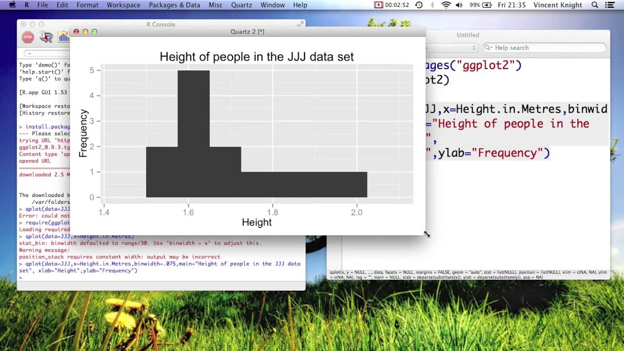 5.4 Basic plots with qplot in ggplot2 in R