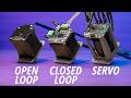 MKS SERVO42C Closed Loop Stepper Tests Vs Servo With Field Oriented Control And TMC2209 Open Loop