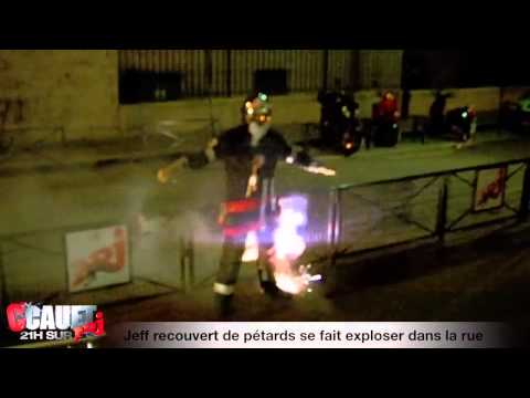 Jeff transformé en pétard dans la rue [Cauet-NRJ]