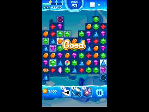 Jewel Pop Mania:Match 3 Puzzle Level 55 ( Jewel Ice Episode ) - Walkthrough ( No Booster )