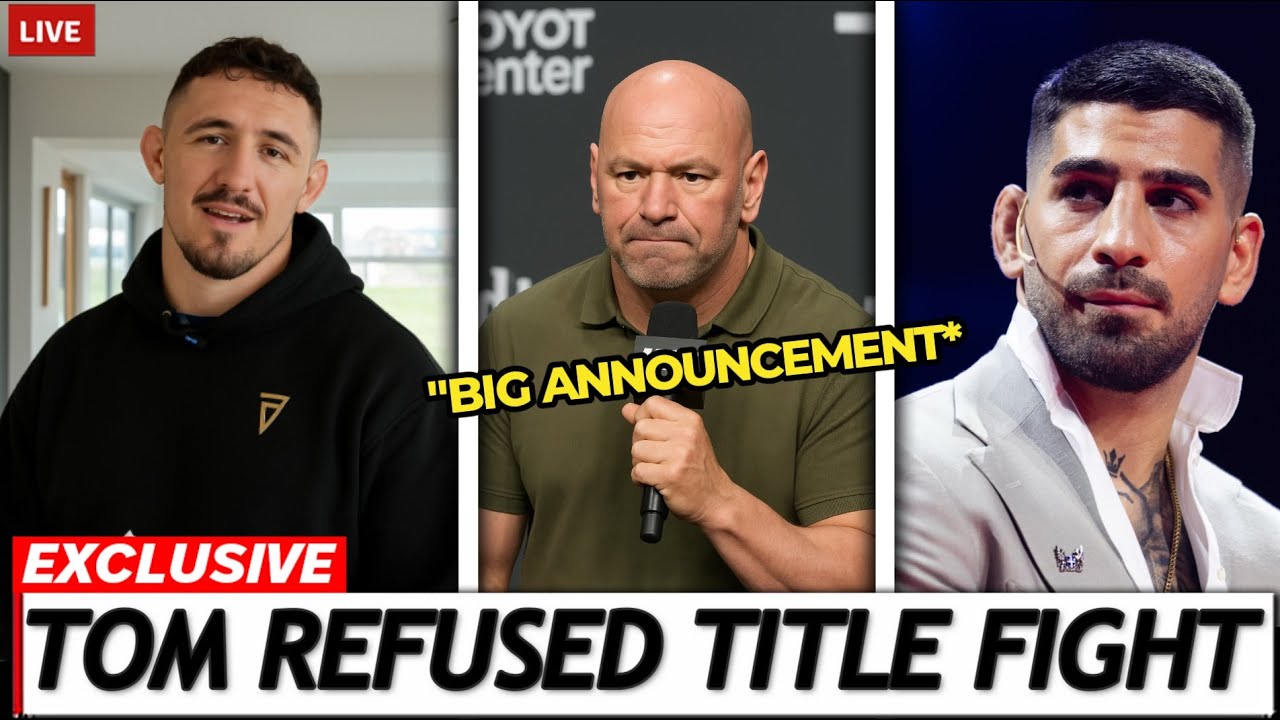 Tom Aspinall DECLINED Fight For INTERIM TITLE! *ANNOUNCEMENT REVEALED* Dana White, Ilia Topuria
