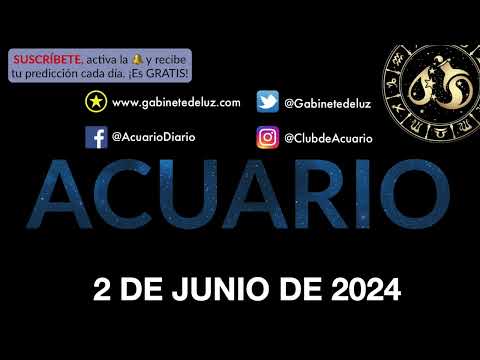 Horóscopo Diario - Acuario - 2 de Junio de 2024.