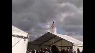 preview picture of video 'B17 flying fortress over Lisnabreeny US Cemetary Belfast'
