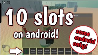 how to have 10 slots in roblox android