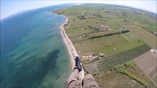 preview picture of video 'Lepanto Paragliding - Varasova and Krioneri beach 2/8/2014'