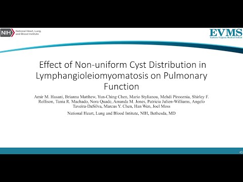Thumbnail image of video presentation for Effect of Non-uniform Cyst Distribution in Lymphangioleiomyomatosis on Pulmonary Function