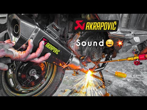 Installing Akrapovic Exhaust On Honda Dio 💥🔥😱