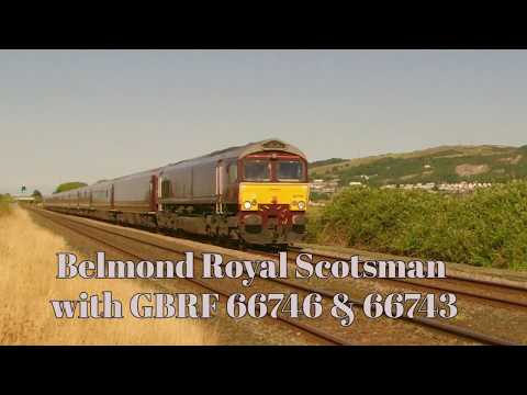 Prestatyn 8.7.2018 - GBRF 66746 & 66743 on Belmond Royal Scotsman - class 66