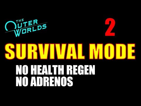 Outer Worlds Walkthrough "Survival Mode" - NO HEALTH REGEN, NO ADRENOS - Part 2, Revolver