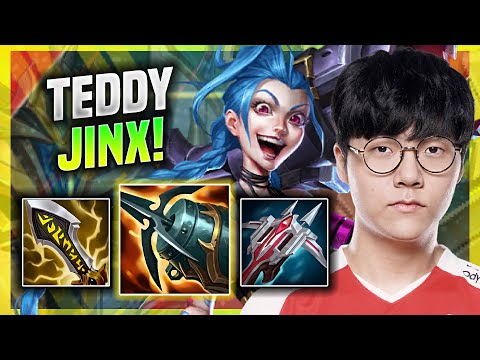 TEDDY DESTROYING WITH JINX! - T1 Teddy Plays Jinx ADC vs Aphelios! | Season 11