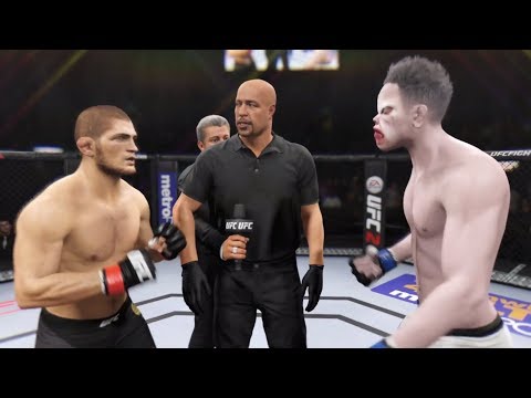 Khabib vs. White Shark (EA Sports UFC 2) - Champion Fight ☝️🦅