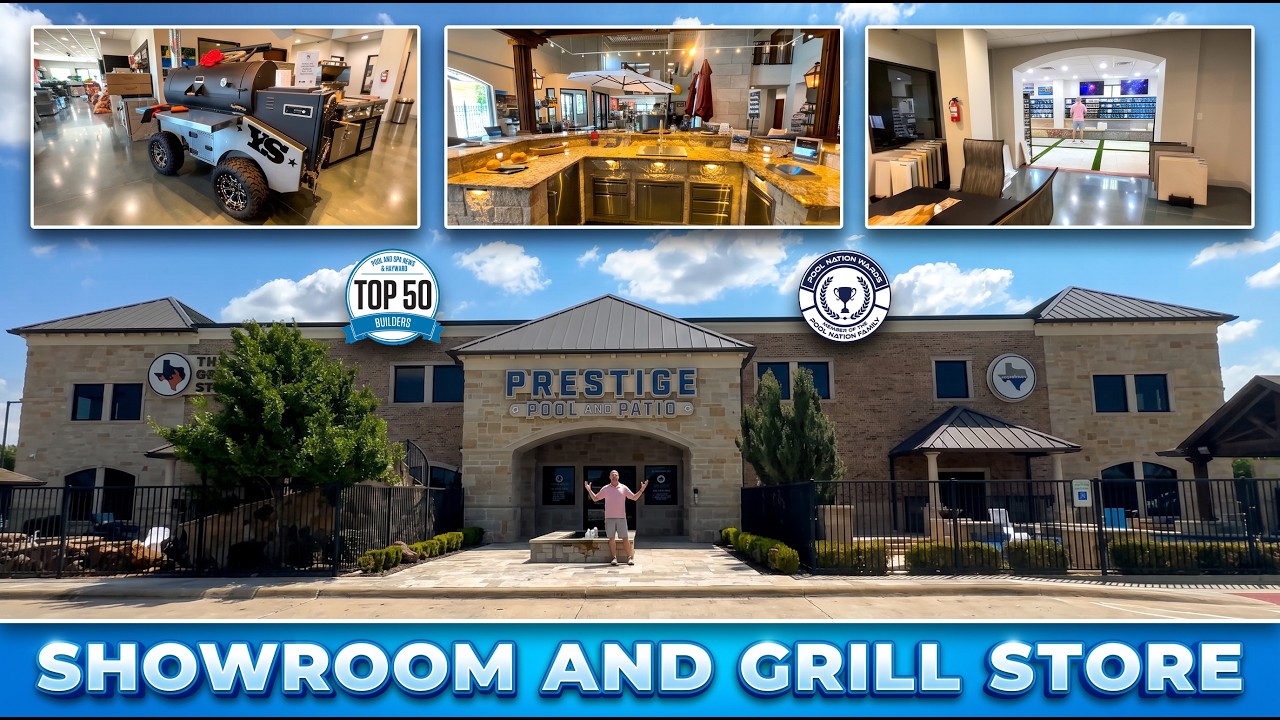 Prestige Pool & Patio showroom tour video