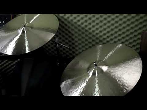 22 Rustico Ride, 2218g & Matching 20 Crash/Ride, 1626g  - Handcrafted cymbals by Craig Lauritsen