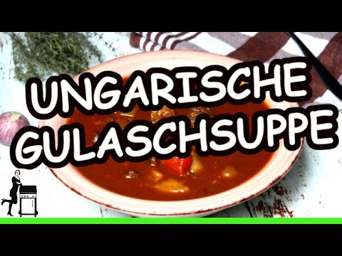 Kräftige Ungarische Gulaschsuppe mit Kartoffeln