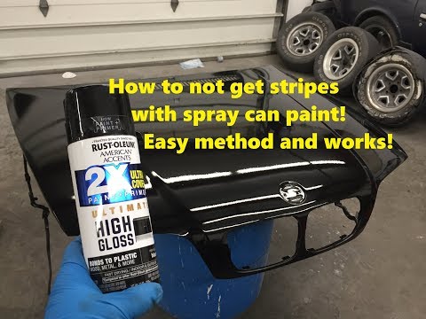 How I don’t get stripes when spray painting (Easy method)