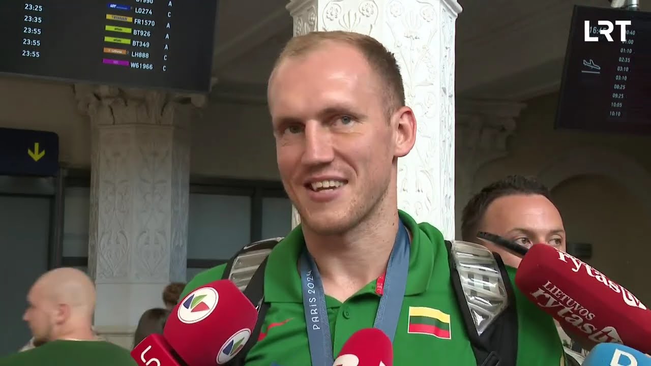 Olimpiečių pasitikimas oro uoste | 2024-08-05