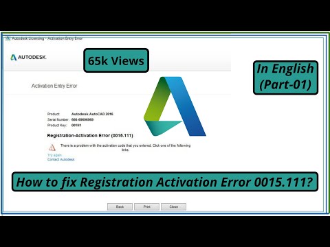 Reg errors. AUTOCAD активатор. Ошибка 0015.111 при активации 2018. How activate AUTOCAD by student License.