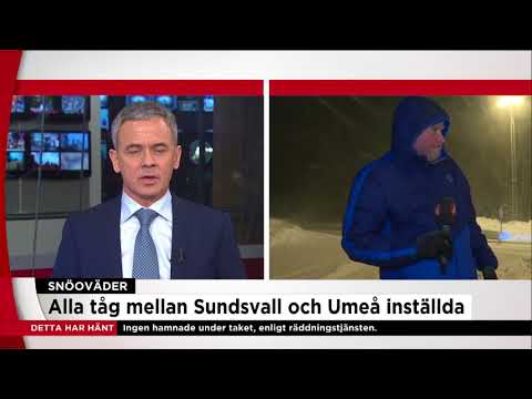 Trafikverket om snöovädret: ”Ta det säkra före det osäkra” - Nyheterna (TV4)