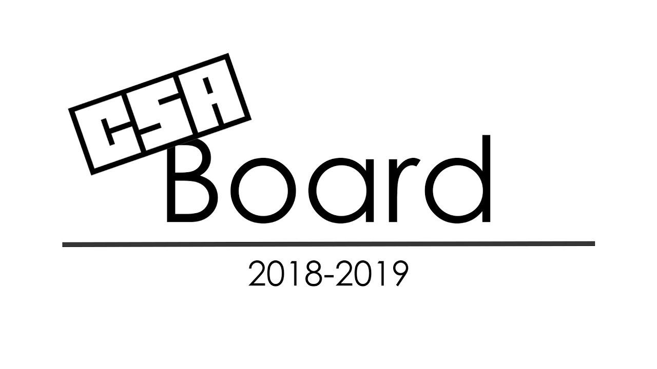 2018 CSA Board Intro