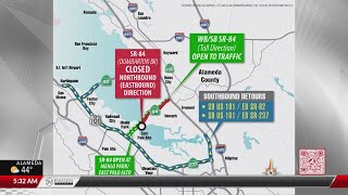 Closure of eastbound Dumbarton Bridge begins Monday