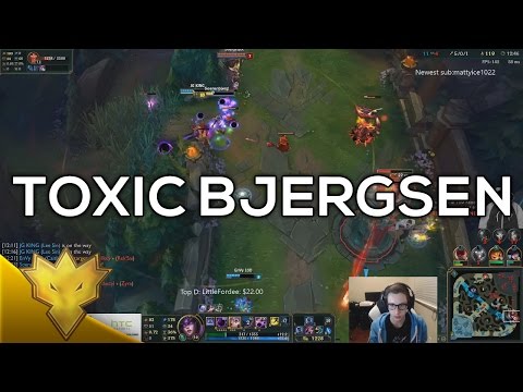 Bjergsen & Svenskeren - Toxic Bjergsen - NA Duo Queue Funny Moments & Highlights