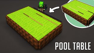 How to Make a Pool Table in Minecraft: THE EASY WAY