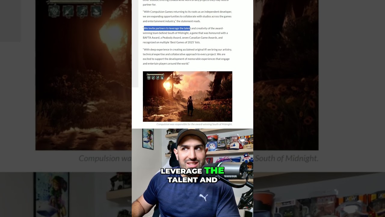 Compulsion Games: Indie Return & Collaboration Strategy #shorts