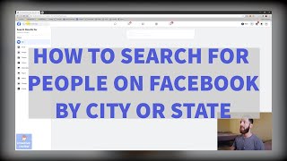 How To Search FACEBOOK Friends by Area, City, or State (2021 Tutorial)