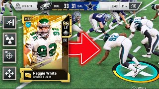 GOLDEN TICKET REGGIE WHITE IS A MONSTER! HE HAS 99 EVERYTHING! - Madden 20 Ultimate Team