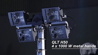 LED Light Tower challenges to Metal Halide technology. Luminous intensity and Safety. Atlas Copco