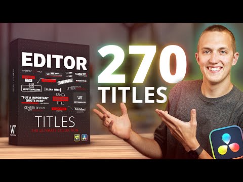 The BEST Title Pack for DaVinci Resolve!