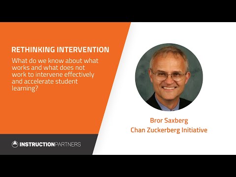 Rethinking Intervention with Dr. Bror Saxberg, Chan Zuckerberg Initiative