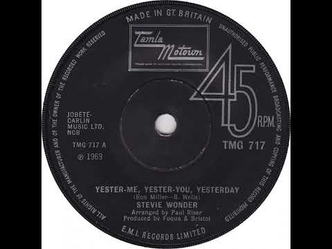 UK New Entry 1969 (215) Stevie Wonder - Yester Me, Yester You, Yesterday