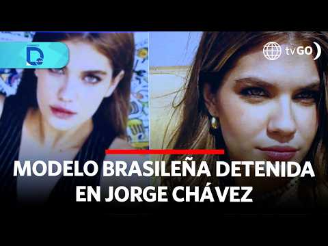 Modelo brasileña detenida en Jorge Chávez | Domingo al Día | Perú