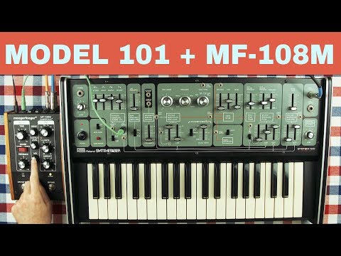 ROLAND SYSTEM 100 MODEL 101 + MOOG MF-108M CLUSTERFLUX ~ Will They Pair? Ep.32