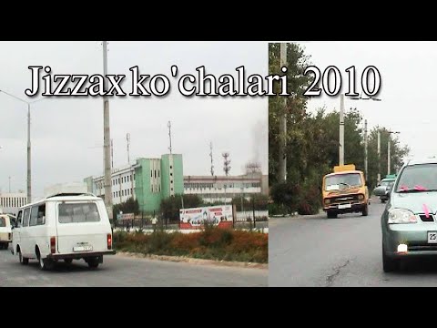 Jizzax shahri ko'chalari bo'ylab. bundan 11 yil avval ."R A F" marshrutkalari qatnab turgan paytlar.