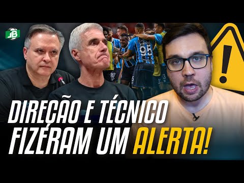 🟦 DIREÇÃO E TÉCNICO DO GRÊMIO FIZERAM UM ALERTA APÓS O GRE-NAL - E ELE DIZ MUITO