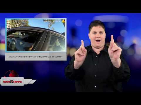 DRAMATIC VIDEO OF OFFICER BEING DRAGGED BY SUSPECT (Sign1News 12.20.17)