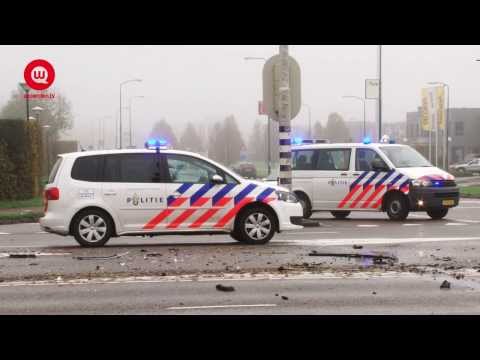 Vrouw gewond na ongeval