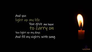 Whitney Houston  - You light up my life - Lyrics / Testo