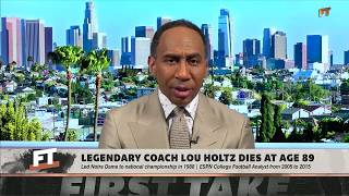 Stephen A. remembers the life and legacy of Lou Holtz | First Take