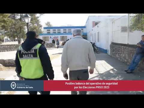 Positivo balance del operativo de seguridad por las Elecciones PASO 2023
