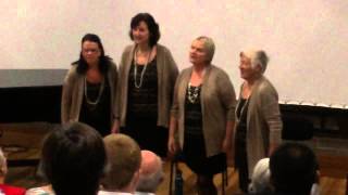 Java Jive  SassyQ barbershop quartet at the Glasshouse Dec13