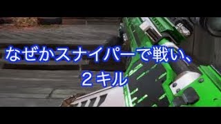 APEX なぜかスナイパーで戦い2キル　他
