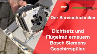 Umwälzpumpe undicht - Bosch Siemens Spülmaschine Dichtsatz tauschen.