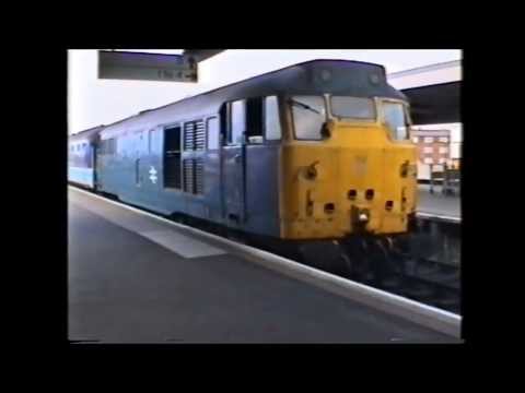 BLACKPOOL CLUB TRAINS (class 31/37) Blackpool North. LOCO TV UK ARCHIVE