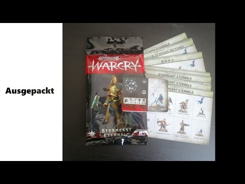 Ausgepackt: Warcry Eternals - Stormcast Regelkarten - Unboxing Deutsch